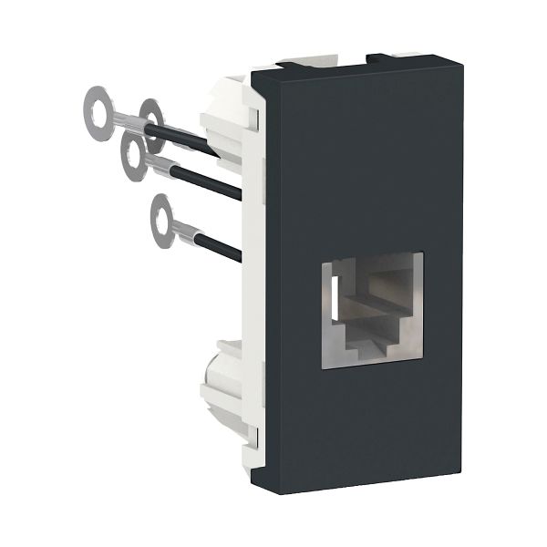 Toma Rj11, 1 módulo, 4 hilos, grafito. S70549194 Schneider Electric