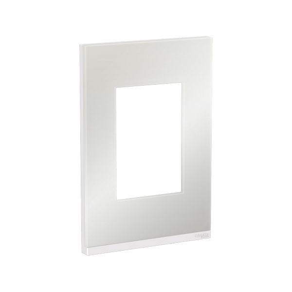Placa de Cristal, 3 Módulos, Orion Blanco, S734103809 Schneider Electric