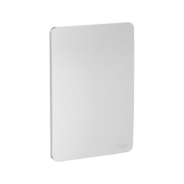 Tapa ciega y marco de fijación, 4X2, plata. S735100274 Schneider Electric