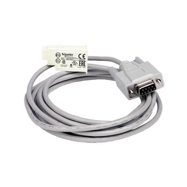 Cable de conexión PC sub-d de 9 pins para relé programable, 3 m. SR2CBL01 Schneider Electric