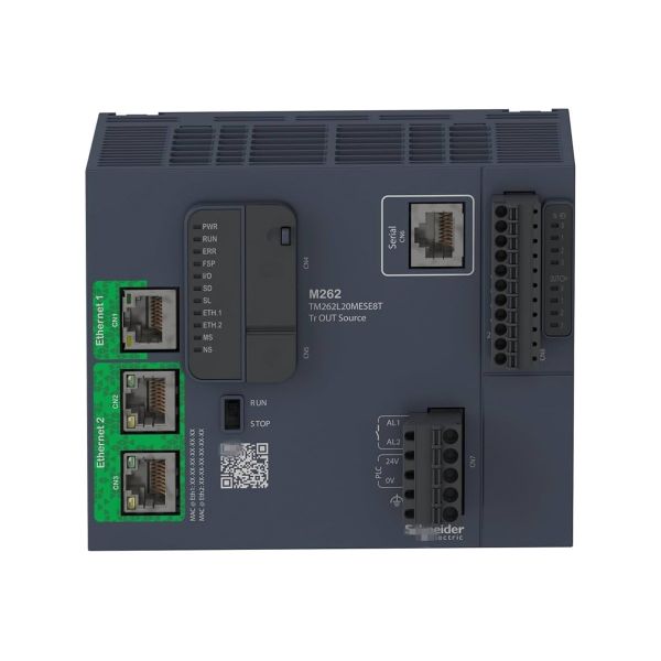 Controlador lógico de movimiento con 8 entradas y salidas digitales. TM262L20MESE8T Schneider Electric