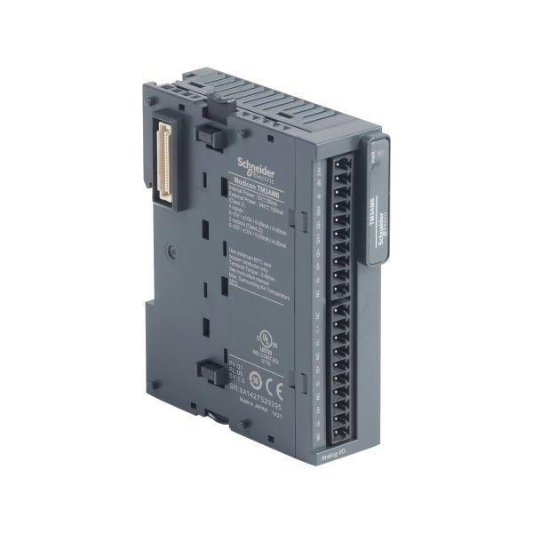 Módulo con 4 entradas y 2 salidas analógicas, 24 V DC. TM3AM6 Schneider Electric