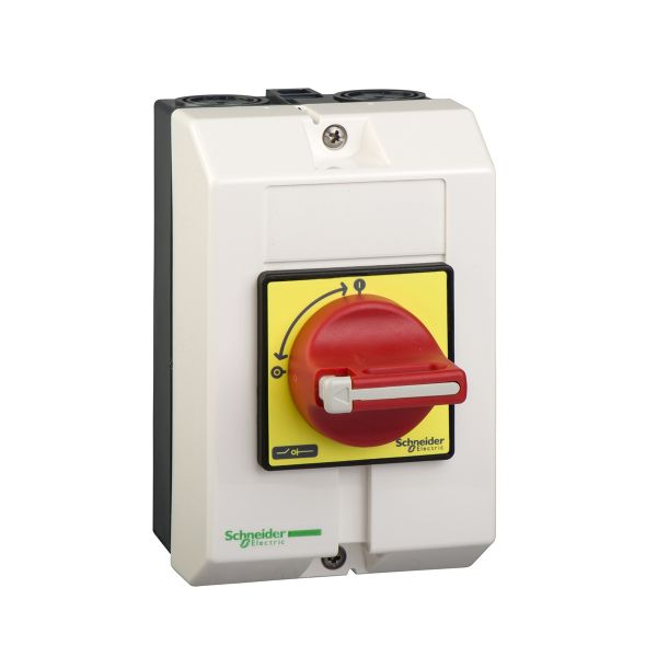 Interruptor seccionador en cofre de paro de emergencia, 32 A. VCF2GE Schneider Electric