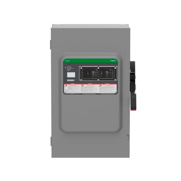Interruptor de seguridad sin fusibles, ventana de visualización, 3 polos, 200 A, 600 V. VHU364 Schneider Electric