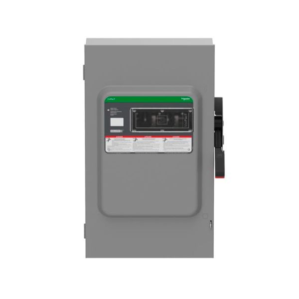 Interruptor de seguridad sin fusibles, NEMA 3R, 3 polos, 200 A, 600 V. VHU364R Schneider Electric