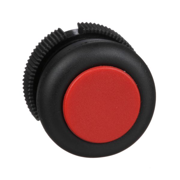 Cabeza redonda para pulsador, retorno por resorte, rojo con funda. XACA9414 Schneider Electric