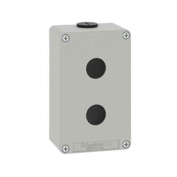 Estación de control vacía de fundición a presión, gris. XAPD2202 Schneider Electric