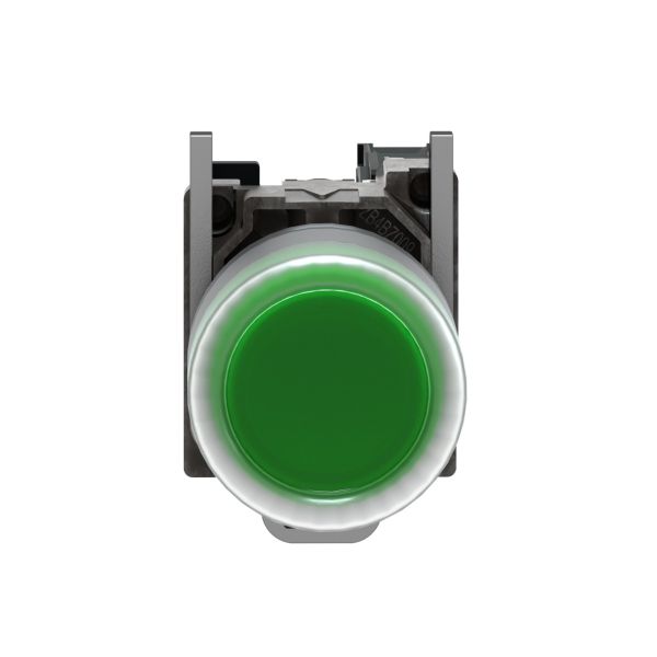 Pulsador verde Ø 22, retorno de resorte,1 NA. XB4BP31 Schneider Electric