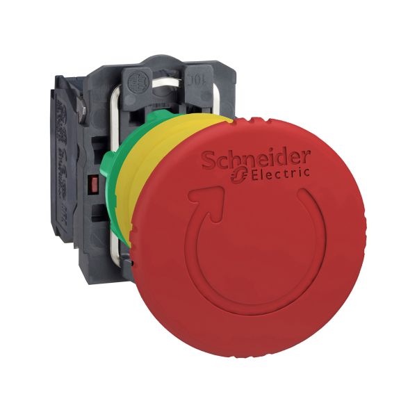 Botón de paro de emergencia, 6 A. XB5AS8444 Schneider Electric
