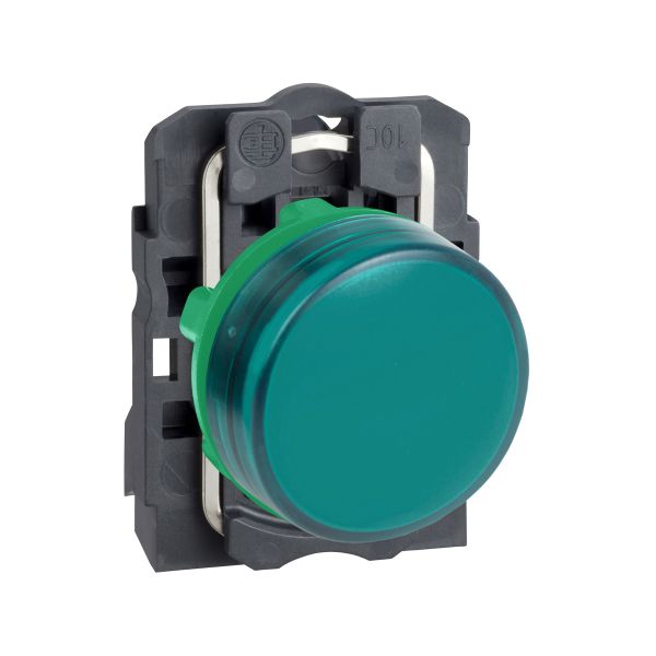 Piloto luminoso redondo Ø 22, verde, LED integral, 24 V. XB5AVB3 Schneider Electric