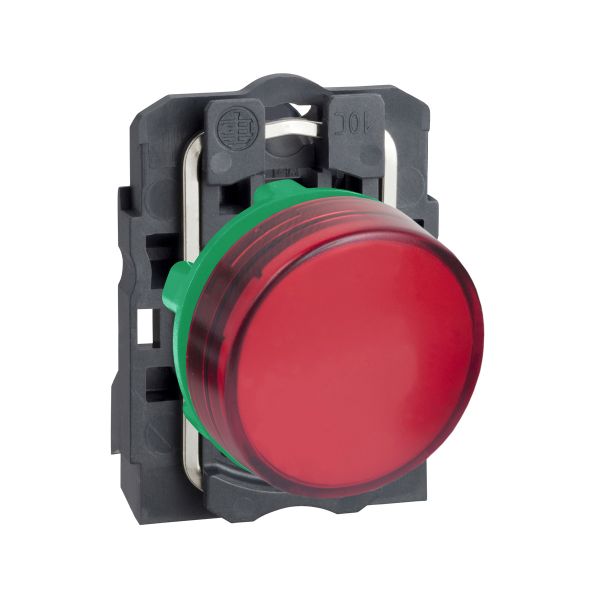 Luz piloto, plástico, Ø 22mm, rojo LED integrado, 230..240V CA. XB5AVM4 Schneider Electric