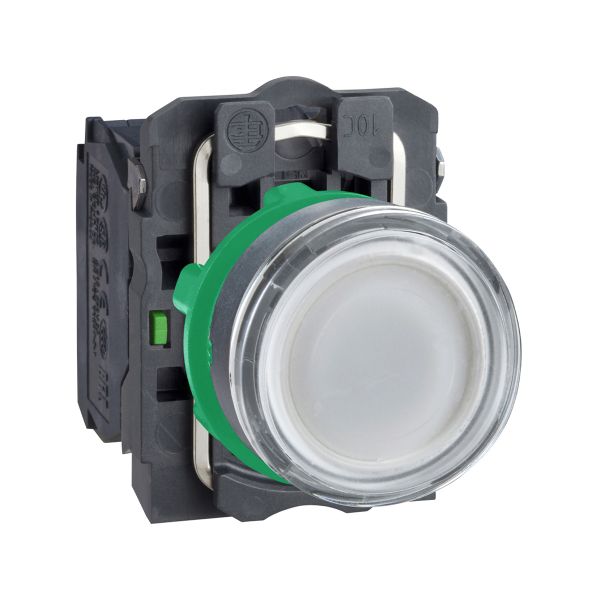 Pulsador luminoso LED, 24 V, blanco. XB5AW31B5 Schneider Electric