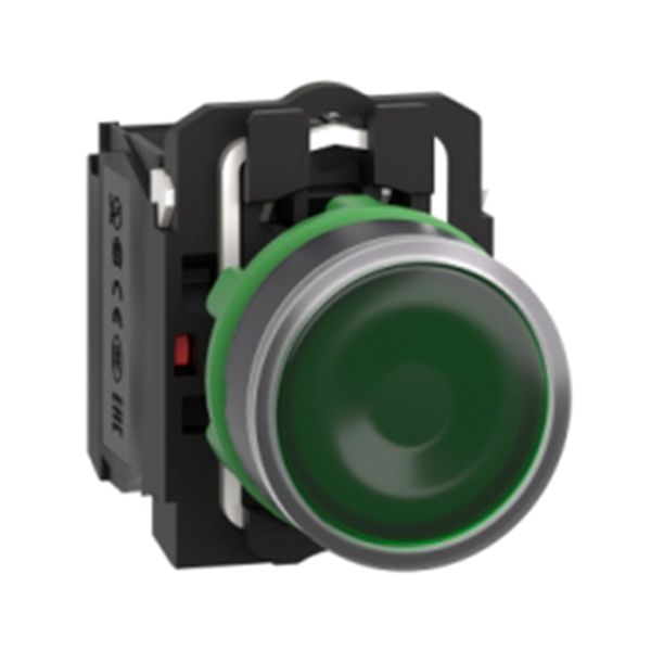 Pulsador luminoso LED 24V NA+NC, verde. XB5AW33B5 Schneider Electric