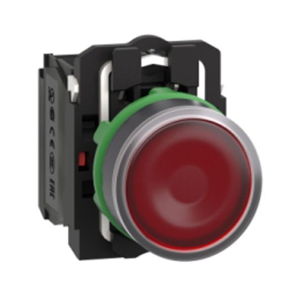 Pulsador luminoso LED 24v NA+NC, rojo. XB5AW34B5 Schneider Electric