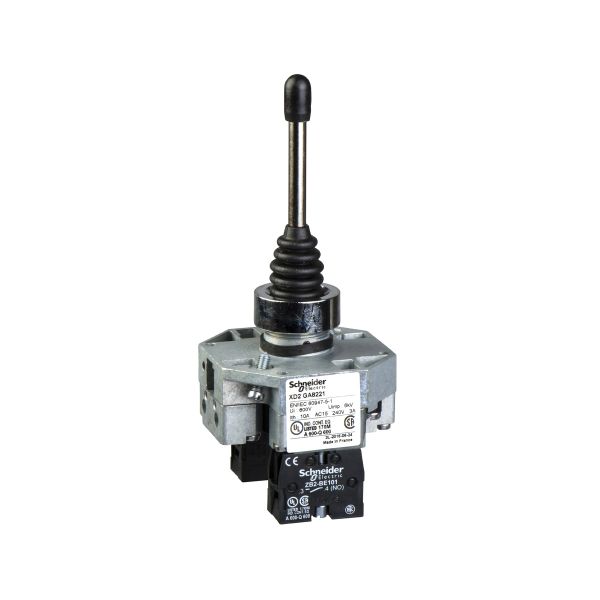 Controlador joystick completo, 22 mm, 2 direcciones. XD2GA8221 Schneider Electric