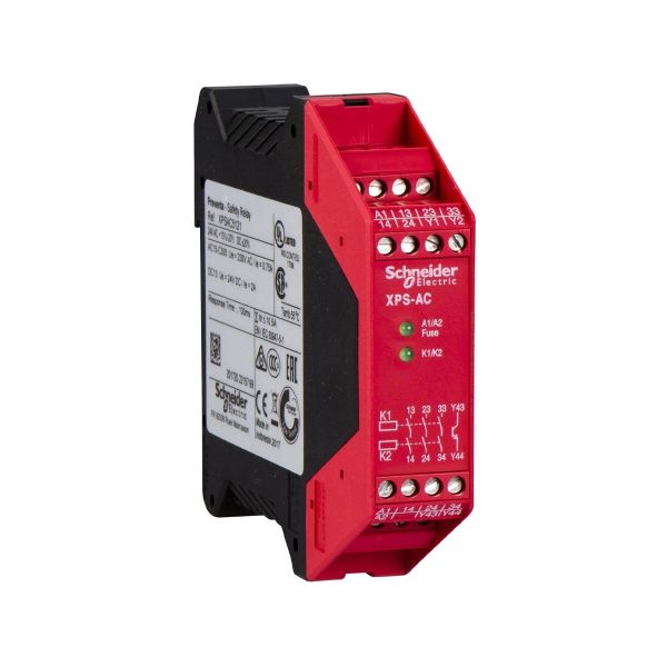 Módulo, parada de emergencia, 24 V CA CC. XPSAC5121 Schneider Electric