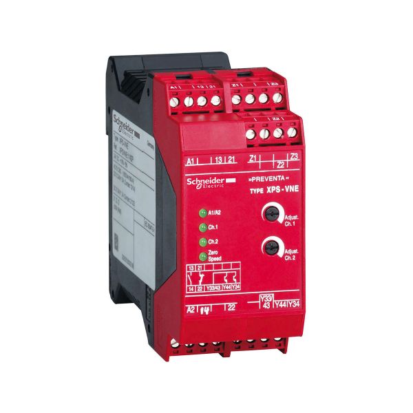 Módulo de detección de velocidad nula, 24 V CC. XPSVNE1142P Schneider Electric