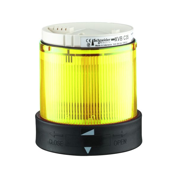 Unidad iluminada, luz fija, amarillo, 120 V CA. XVBC2G8 Schneider Electric