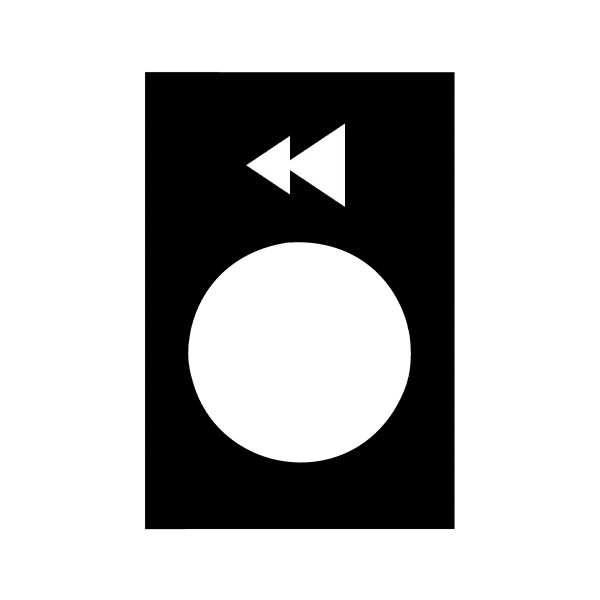 Etiqueta 30 x 40 mm, negra, marcada con símbolo de velocidad lenta izquierda o inferior. ZB2BY2906 Schneider Electric