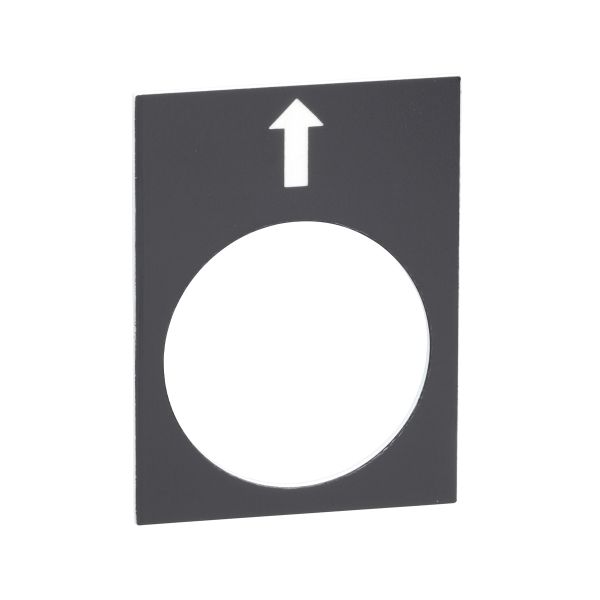 Etiqueta 30 x 40 mm, negro, izquierda, lento. ZB2BY2910 Schneider Electric