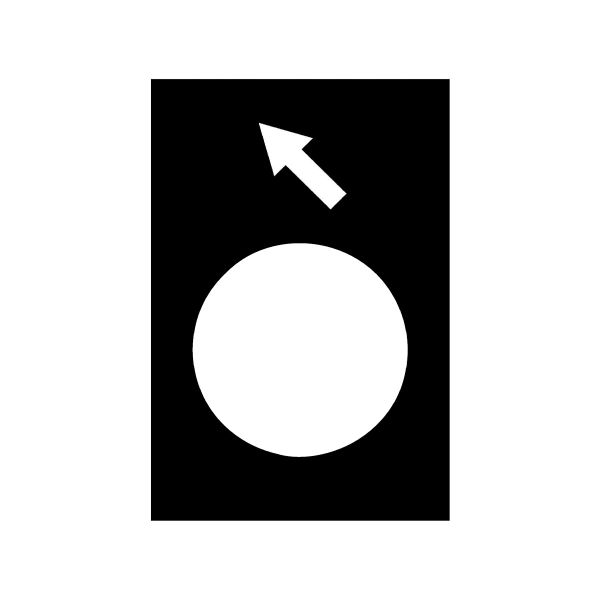 Etiqueta 30 x 40 mm, negro, reverso, lento. ZB2BY2916 Schneider Electric