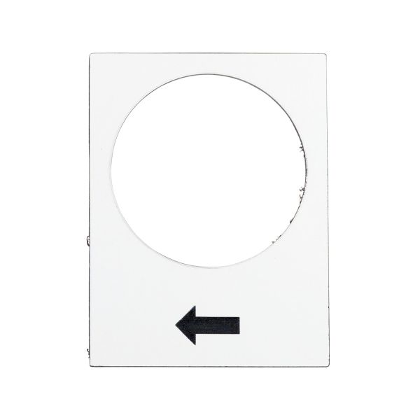 Etiqueta 30 x 40 mm, blanco, subir o derecha, lento. ZB2BY4901 Schneider Electric