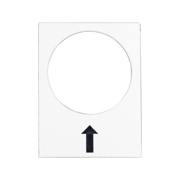 Etiqueta 30 x 40 mm, blanco, derecha, lento. ZB2BY4907 Schneider Electric