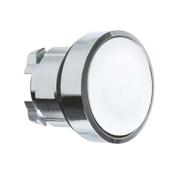 Cabeza pulsador rasante blanco. ZB4BA1 Schneider Electric