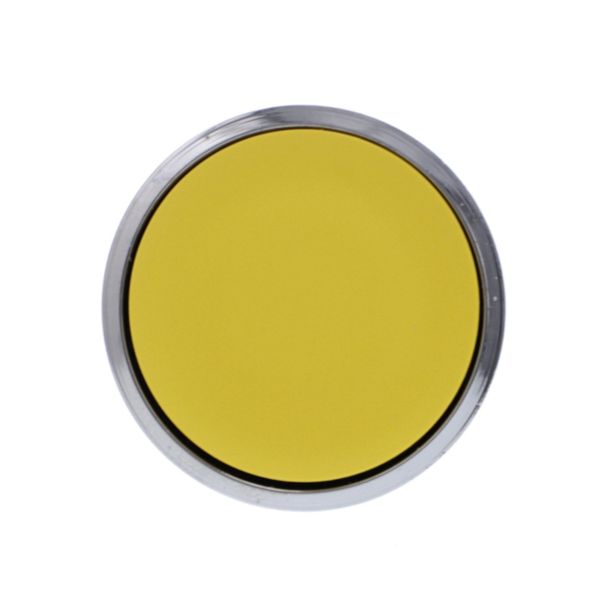Cabeza pulsador rasante amarillo, no luminoso. ZB4BA5 Schneider Electric