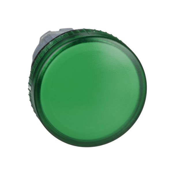 Cabeza piloto luminoso, Ø 22, redonda, lentes lisas verdes. ZB4BV03 Schneider Electric