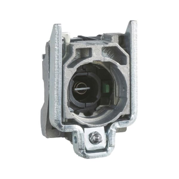 Contacto y bloque luminoso, metal, azul, para bombilla. ZB4BW065 Schneider Electric