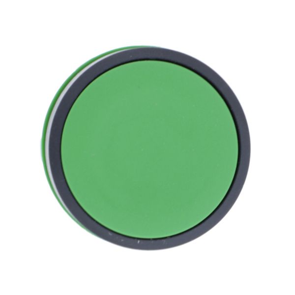 Cabeza pulsador rasante verde, no luminoso, circular. ZB5AA3 Schneider Electric