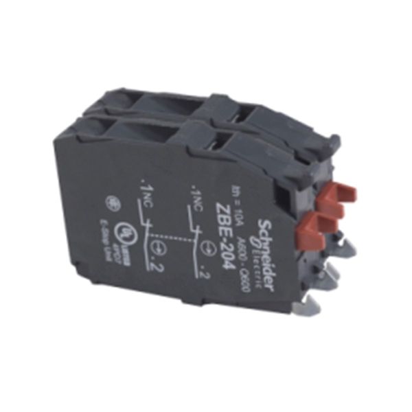 Bloque de contactos doble, 2NC. ZBE204 Schneider Electric