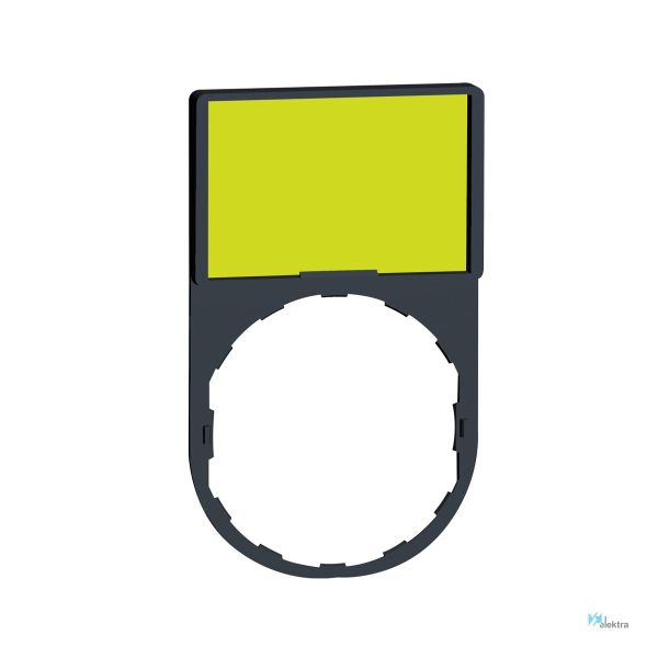 Portaetiqueta 30 x 50 mm, negro/amarillo. ZBY6102 Schneider Electric