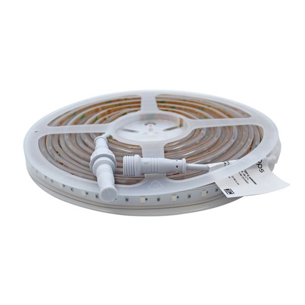 Tira flexible LED, luz suave cálida, 127 V, 5 mts. MLED60IP45127CDBC Tecnolite
