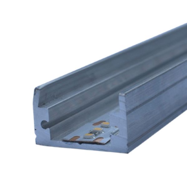 Perfil lineal de aluminio para sobreponer, aluminio, 2.5 mts. PLMX-250-1913-SAL Tecnolite