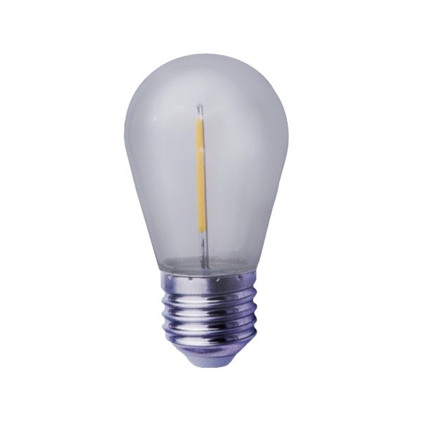 Foco miniatura S14 de LED, E26/E27, 1 W. S14LED1W127V2200K Tecnolite