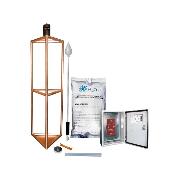 Kit de pararrayos con protección efectiva en un radio de 300 metros. KDA05 Total Ground