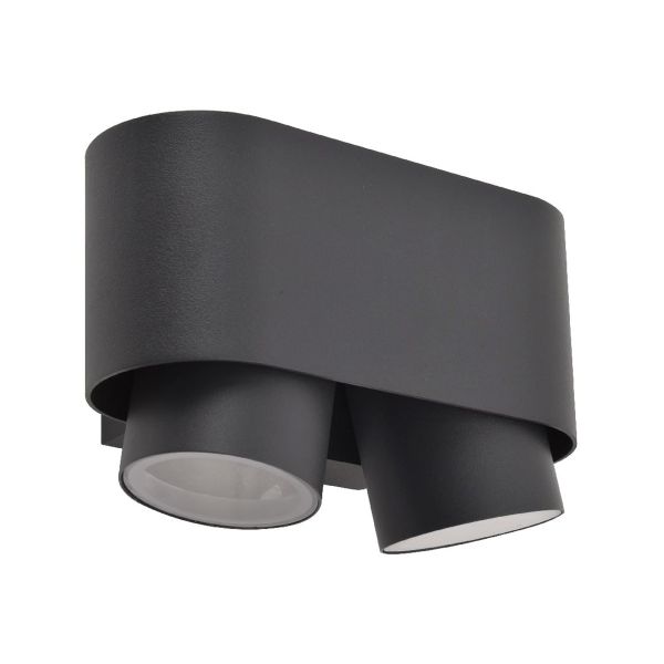 Lámpara de pared arbotante, dirigible, para exterior, 12 W, gris oscuro. 100H1083MVG Tecnolite