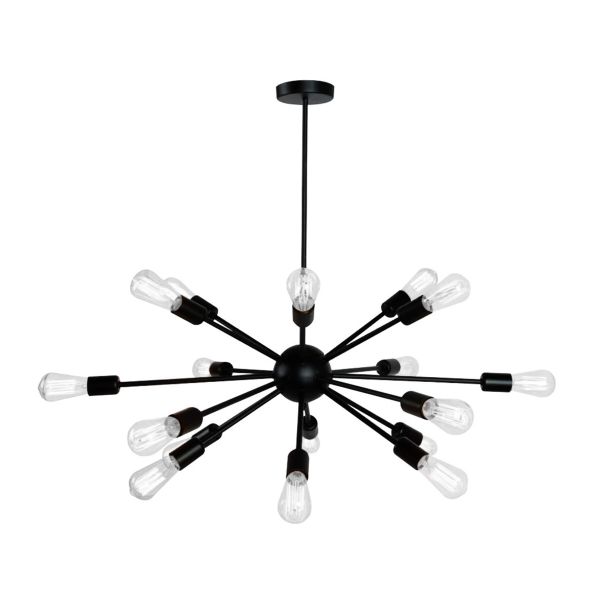 Lámpara colgante celaeno II, interiores, hasta 1080 W, negro para casa, no incluye foco. 1080CTL8192MVN Tecnolite