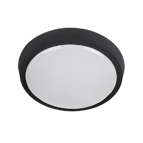 Lámpara plafón LED para interior, 3000 K, luz cálida brillante, negro. 10PTLLED1010MV30N Tecnolite