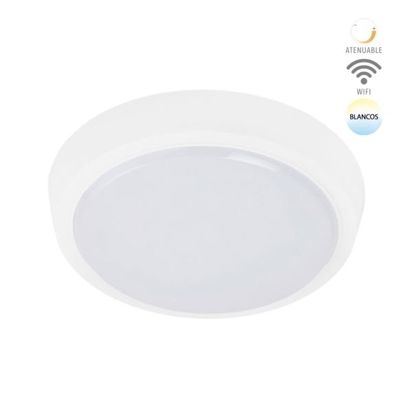 Lámpara Plafón LED Inteligente WiFi 10 W, compatible con App móvil. 10PTLLED1010MVBTCW Tecnolite
