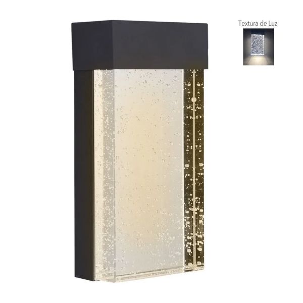 Lampara exterior, LED, 12 W, aplicación en muro. 12DHLED207V30N Tecnolite