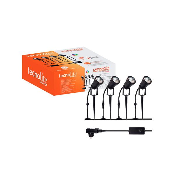 Reflector LED con estaca inteligente Wifi, 12W. 12HLED59RGBMVNTCW Tecnolite