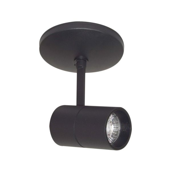 Lámpara spot LED dirigible, luz blanca ajustable, 12 W, negro. 12YSNLED022MVCCN Tecnolite