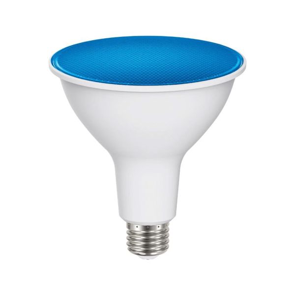 Foco LED, luz azul, base E27, 13.5W. 13PAR38LEDBMV60 Tecnolite
