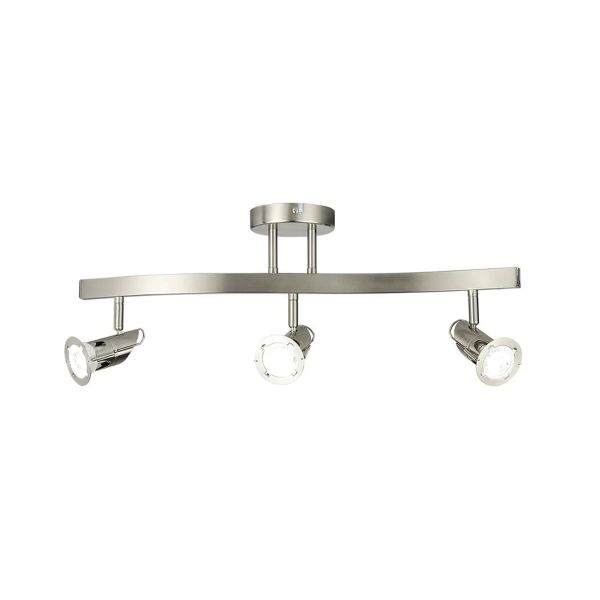 Lámpara spot de techo, sobreponer en interiores, 3 bases GU10, 18 W. 180LVR703MVS Tecnolite