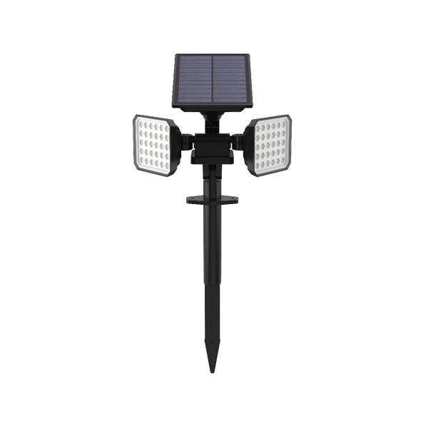 Lámpara solar con estaca LED, 2 salidas de luz, 3000 K, 1.6 W. 1SOLLED44DC30N Tecnolite