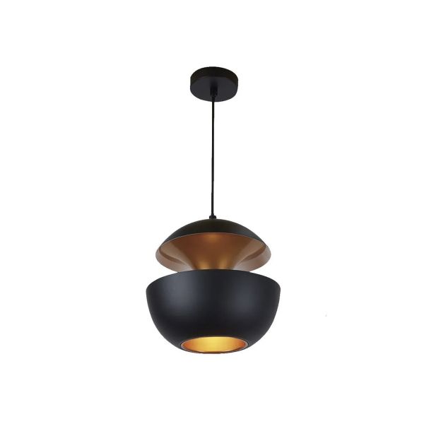 Lámpara colgante vintage, base E27, color negro mate. 20CTL1942MVN Tecnolite