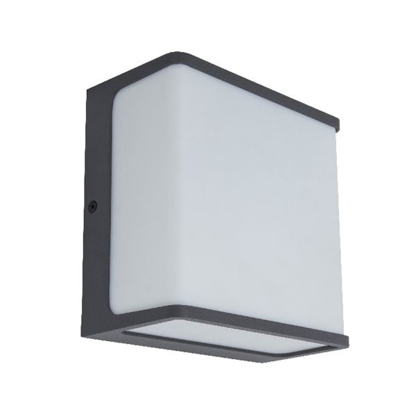 Lámpara de pared arbotante LED, luz cálida brillante, 3000 K, gris oscuro. 20HLED1192V30G Tecnolite